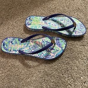 Lilly Pulitzer Flipflops.
